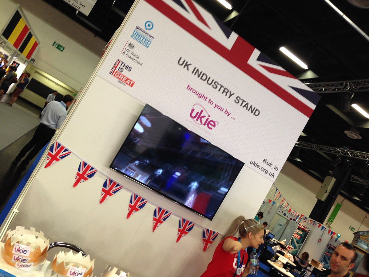 Reception of the UKIE stand at Gamescom 2015